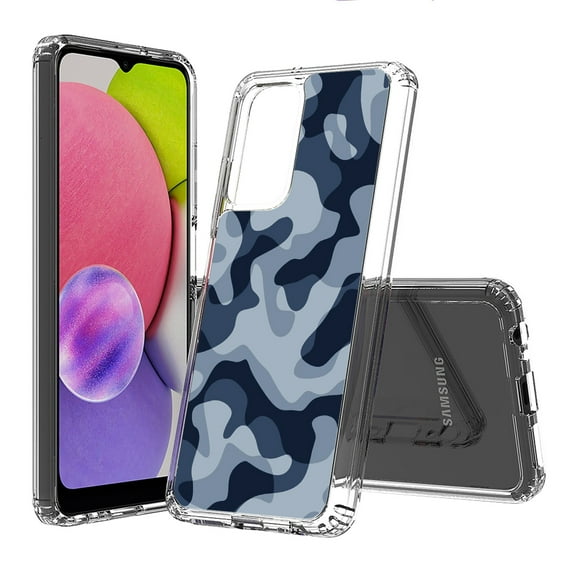AquaFlex Hybrid Slim Designed For Samsung Galaxy A03S Case Camo