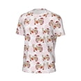 thumbnail image 6 of Wukai Dachshund Dog Puppy Print Men's Short-Sleeved Mesh T-Shirt,Quick-Dry Short Sleeve Workout T-Shirt-, 6 of 8