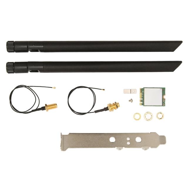 Tarjeta de Red Wifi 6e Inalámbrica 5.2, Ax210ngw, Tarjeta Wifi 6e de 6 GHz/5 GHz/2,4 GHz, Antena de Doble Banda, PC PC CON 11/10 64 Bits