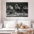 thumbnail image 2 of Elephant Stock Mountainside Moulton Barn Wall Art - Horizontal Canvas Wall Art - Living Room Wall Decor - Nature Canvas - Gray And Black Decor - 51" x 34", 2 of 8
