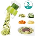 thumbnail image 3 of Spiral Vegetable Cutter, 3 In 1 Vegetable Spaghetti Spiralizer Vegetable, Spiral Vegetable Slicer For Zucchini Noodles, Spaghetti, Carrot, Cucumber, 3 of 5