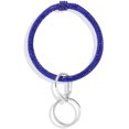 thumbnail image 1 of Key Ring & Wrist Bangle Bracelet - Round Circle Keychain Organizer Hands-Free Wrist Holder Blue, 1 of 9