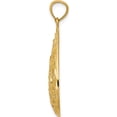 thumbnail image 3 of 14K Yellow Gold Polished / Textured Filigree Teardrop Pendant Made In United States k5280, 3 of 6