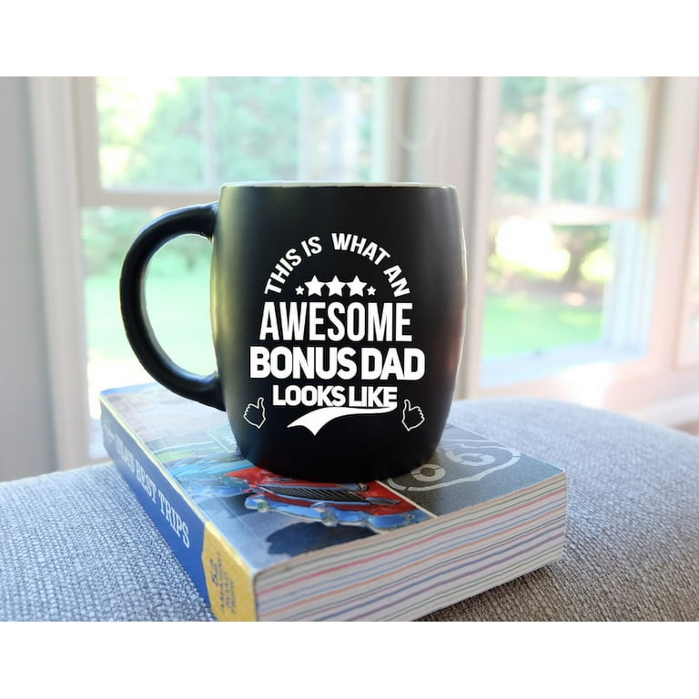 MUG A DAY Awesome Bonus Dad Looks Like Funny Coffee Mug for