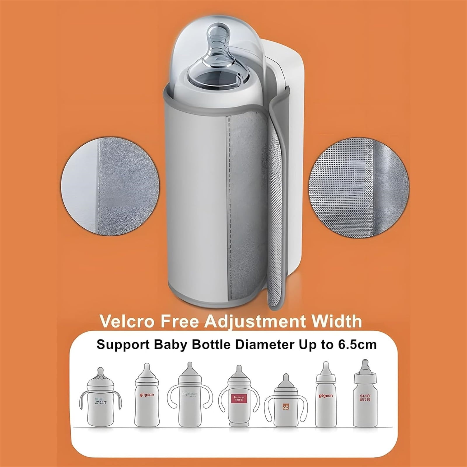 Bpyeka Portable Bottle Warmer USB Baby Bottle Warmer Water Warmer The Milk and formulas Warmer Fast Heating 6000mAh Rechargeable Battery,Home Improvement,Household Essentials