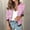 130#Pink, variant on Ftwytp Womens Casual Jacket Long Sleeve Full Zip Coats Solid Pocket Jacket Outwear Sportswear Coats Stripe Print Cardigan Outwear Zipper Sweatshirts