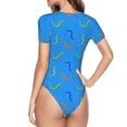 thumbnail image 4 of Naloa Colorful Snake Women's Short-Sleeved Onesie, One-Piece Swimsuit for Parties, dates, clubs - X-Large, 4 of 9