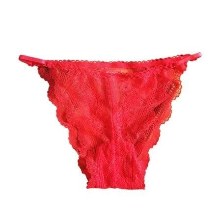 

Women Underwear Brief Hot Panties For Crochet Lace Lace-up Panty Hollow Out
