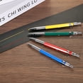 thumbnail image 5 of Uxcell Mechanical Pencil with 12Pcs Multicolor Refills, Write Smoothly Pencil with Built-in Sharpener, Red, 5 of 6