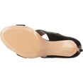 thumbnail image 6 of Womens Calvin Klein Cecily Wide-Strap Mule Sandals, Black Lizard, 6 of 6