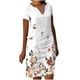 thumbnail image 1 of Vestidos de manga corta para mujer Vestido de tirantes con estampado de flores a la moda Vestido con cuello en V hasta la rodilla Pompotops ghjkhdj16665, 1 of 5