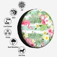 thumbnail image 6 of Kdxio Tropical Flamingo for Tire Cover Wheel Protectors Tyre Covers Weatherproof Wheel Covers Universal Fit for Trailer Rv SUV Truck Camper Travel Trailers 14 inch, 6 of 8