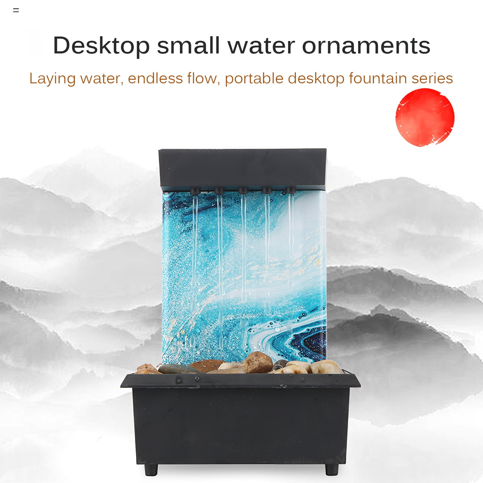 Tabletop Water Fountains Desktop Fountain and Waterfalls Indoor with