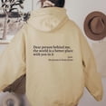 thumbnail image 3 of Dear Person Behind Me Hoodie Sweatshirt, You Are Enough Hoodie, The Hope Hoodie, 3 of 10