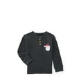 thumbnail image 3 of Rudolph the Red-Nosed Reindeer Toddler Boys Thermal Henley Shirt with Long Sleeves, Sizes 12M-5T, 3 of 7