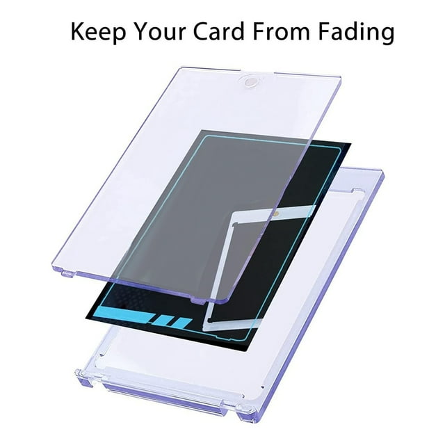 30 Pack Magnetic Card Holder 35pt,Card Protectors Card Sleeves Display Case for Baseball Card Sports Cards Trading Cards
