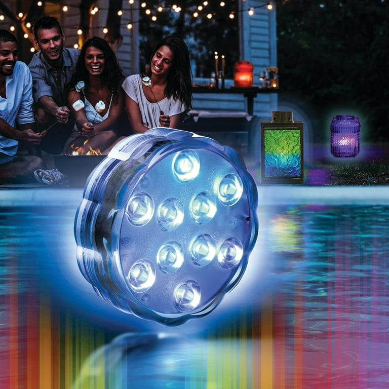 Xtreme Lit Wireless Waterproof LED Puck Light, Battery Powered Lights with Remote  Control 