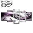 thumbnail image 3 of Fule 5 Panel Purple Picture Artwork Oil Painting on Canvas Stretched and Framed Giclee Print Home Decoration Living Room Bedroom Wall Art Hanging, 3 of 9