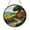 Acrylic 3.5 Inch, variant on Whimsical Hill House Stained Glass Suncatcher Window Hanging, Cottage Garden Landscape Decor, Cozy Home Accent