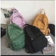 thumbnail image 3 of Mini Boho Canvas Backpack Vintage College School Backpack Women Student Bookbag Fairy Grunge Aesthetic Hippie Y2K Backpack (Green), 3 of 12