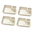thumbnail image 3 of Elodie 4 Pieces Dumpling Plate with Dipping Saucer Flatware for Kitchen Sushi Gyoza Beige, 3 of 8