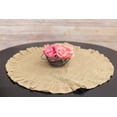 thumbnail image 2 of Round Ruffled Burlap Mat (16"), 2 of 3