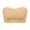 A1 Light yellow, variant on Luysn Seamless Strapless Bra for Women No Show Bra Invisible Bralette No Underwire Lightly Lined Bra Jelly Bra Comfortable Bra Tube Top Bralette Bandeau Bra Padded Push Up Bra Beige L