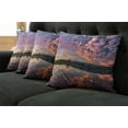 thumbnail image 5 of Ambesonne Blue Throw Pillow Cover 4 Pack, Reflections on Water View, 16", Blue, 5 of 5