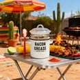 thumbnail image 3 of Hearth & Gear Large Kitchen Storage Containers Enamel Food Storage Jars With Lids Airtight Pantry Organization For Flour Rice Pasta And Dry Durable And Stylish Kitchen Cooker 2 Litre Cooking Utensils, 3 of 5