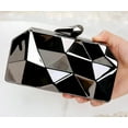 thumbnail image 3 of Kukuzhu Lattice Evening Bags Women Metal Chic Chain Evening Clutch Purse Handbag for Patry, 3 of 5