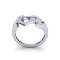 thumbnail image 3 of Genuine 1ctw Round Cut Diamond Prong Women's Fancy Bridal Anniversary Ring Band Solid 18K Gold FG VS2, 3 of 3