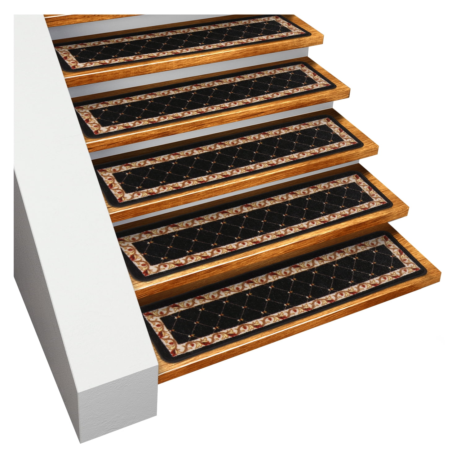 RUBBER STAIR STEP TREADS MATS LATTICE DESIGN OUTDOOR PORCH TRACTION