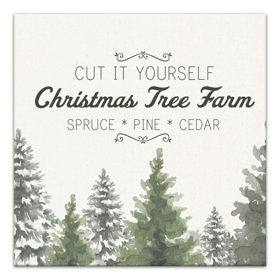 Creative Products Cut it Yourself Tree Farm 24 x 24 Canvas Wall Art