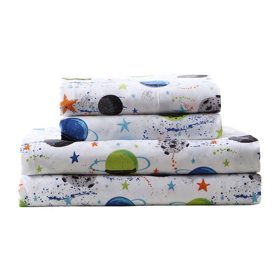 Kute Kids Ultra Soft Busy Galaxy Multicolor Microfiber Pillowcases, Standard (2 Count)