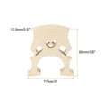 thumbnail image 2 of Puente de Violonchelo Uxcell de Madera de Arce para Reemplazo de Instrumentos de 1/2, Paquete de 2, 2 of 6
