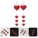 thumbnail image 4 of 2 pares de pendientes con forma de corazón festivos a la moda para regalo del Día de San Valentín, 4 of 4