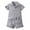 Grey, variant on WOYY Infant Boys Outfits Solid Color Short Sleeve Button Shirt Shorts Set, Sizes 6M-5T