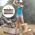 thumbnail image 1 of FESTFENDS 1Pc Firewood Carry Container Coffee Oxford Cloth Multipurpose Storage Bag, 1 of 4