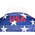 thumbnail image 4 of Snake Eyes Golf Patriotic Flag Print Polo Red/White/Blue Large, 4 of 5