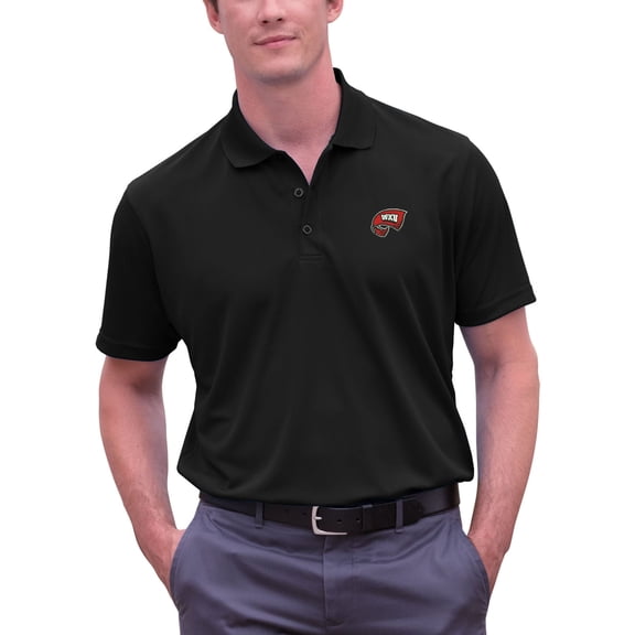 Men's Black Western Kentucky Hilltoppers Big & Tall Vansport Omega Tech Polo