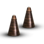 Legends International Large Hawaiian Cone Tabletop Torch Brushed Bronze - 2 Pack