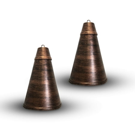 Legends International Large Hawaiian Cone Tabletop Torch Brushed Bronze - 2 Pack
