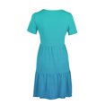 thumbnail image 4 of Clearance! Erwazi Summer Casual Dresses for Women Swing Short Sleeve T Shirt Dresses Tiered Flowy Beach Mini Dress with Pockets, 4 of 6