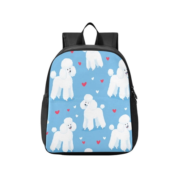 Toddler Backpack Cute Bubble Poodle Love Waterproof Lightweight Backpack Casual Mini Daypack for Daycare & Travel