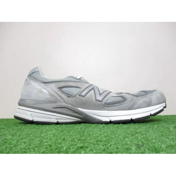 New Balance 990v4 USA Shoes Mens 14 Grey Pigskin Road Jogging Casual Classic