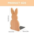Hemoton Wooden Bookend Cartoon Rabbit Bookend Wooden Book End Desktop ...