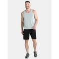 thumbnail image 5 of Athletic Works Men's & Big Men's Tri Blend Active Shorts, 9" Inseam, Sizes S-5XL, 5 of 5