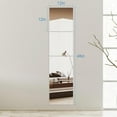 thumbnail image 2 of Full Length Wall Mirror Tiles, Wall Mounted Glass Mirror for Modern Wall Decor, Square Large Wall Mirror for Home Gym, Bedroom, Bathroom(10"x 12"-4PCS), 2 of 5