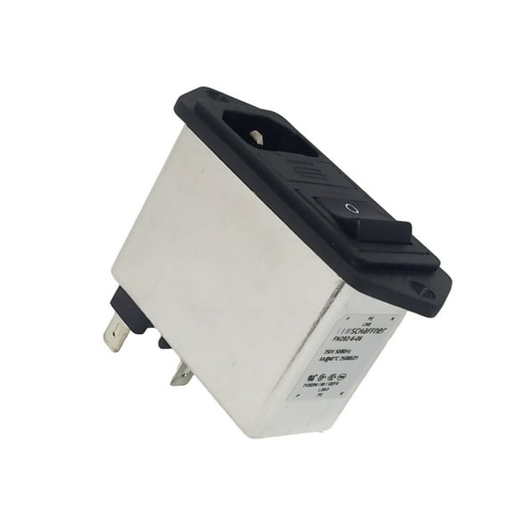 FN282-6-06 Power Entry Module Filtered M 3 POS 6A 250VAC ST 1 Port Switch/Fuse