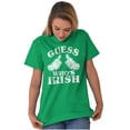 thumbnail image 3 of Funny Guess Who's Irish St Paddys Plus Size Crewneck Graphic Tee Shirt Brisco Brands 4X, 3 of 4
